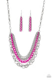 Paparazzi Color Bomb Pink Necklace - Glitzygals5dollarbling Paparazzi Boutique 