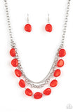 Pumped Up Posh Red ~ Paparazzi Necklace - Glitzygals5dollarbling Paparazzi Boutique 