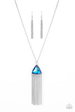 Proudly Prismatic - blue - Paparazzi necklace UV Shimmer - Glitzygals5dollarbling Paparazzi Boutique 