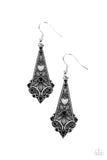 Casablanca Charisma - black - Paparazzi earrings - Glitzygals5dollarbling Paparazzi Boutique 