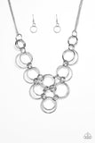 Paparazzi “Ringing Off The Hook” Silver Necklace - Glitzygals5dollarbling Paparazzi Boutique 