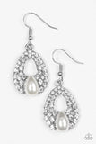 Paparazzi “Share The Wealth” White Earrings - Glitzygals5dollarbling Paparazzi Boutique 