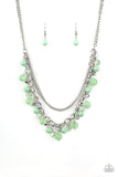 Paparazzi Wait and SEA - Green - Necklace and matching Earrings - Glitzygals5dollarbling Paparazzi Boutique 