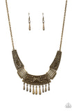 STEER It Up - brass - Paparazzi necklace - Glitzygals5dollarbling Paparazzi Boutique 
