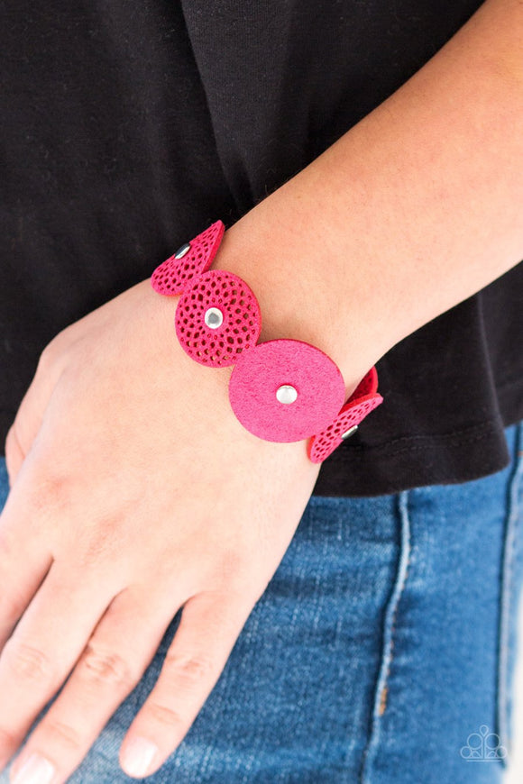 Paparazzi Poppin Popstar - Pink - Wrap Bracelet with Rhinestones - Glitzygals5dollarbling Paparazzi Boutique 