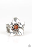 Paparazzi Ask For Flowers - Brown Ring - Glitzygals5dollarbling Paparazzi Boutique 
