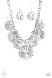 Paparazzi Barely Scratched The Surface - Silver - Necklace - Trend Blend / Fashion Fix Exclusive June 2020 - Glitzygals5dollarbling Paparazzi Boutique 