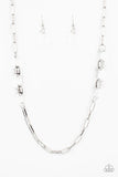 Have I Made Myself Clear? White ~ Paparazzi Necklace - Glitzygals5dollarbling Paparazzi Boutique 