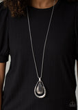 Texture Trekker - silver - Paparazzi necklace - Glitzygals5dollarbling Paparazzi Boutique 