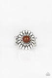 Poppy Pep - brown - Paparazzi ring - Glitzygals5dollarbling Paparazzi Boutique 
