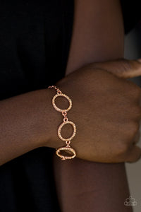 Dress The Part - Copper Bracelet - Glitzygals5dollarbling Paparazzi Boutique 
