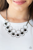 Paparazzi Ask and You SHELL Receive - Black Shell Necklace - Glitzygals5dollarbling Paparazzi Boutique 