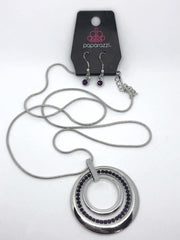 Paparazzi “Gather Around Gorgeous” Purple Exclusive Necklace - Glitzygals5dollarbling Paparazzi Boutique 