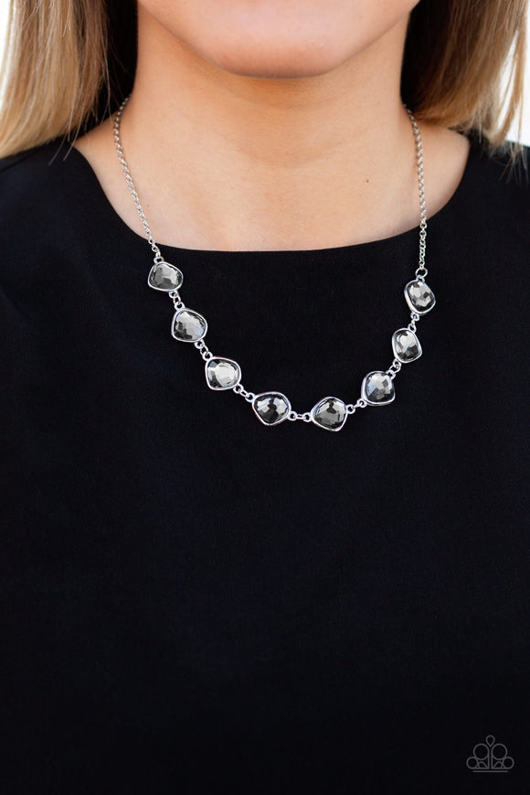 Paparazzi The Imperfectionist - Silver Hematite Necklace - Glitzygals5dollarbling Paparazzi Boutique 