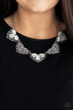 East Coast Essence - white - Paparazzi necklace - Glitzygals5dollarbling Paparazzi Boutique 