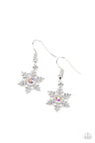Paparazzi Starlet Shimmer Earrings, 10 - Snowflakes - IRIDESCENT - Glitzygals5dollarbling Paparazzi Boutique 