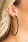 CHAINge Is Coming - brass - Paparazzi earrings - Glitzygals5dollarbling Paparazzi Boutique 