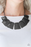 Paparazzi Here Comes the Huntress Black Necklace - Glitzygals5dollarbling Paparazzi Boutique 