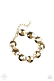 Paparazzi Fabulously Flashy - Brass Bracelet Fashion Fix Exclusive - Glitzygals5dollarbling Paparazzi Boutique 