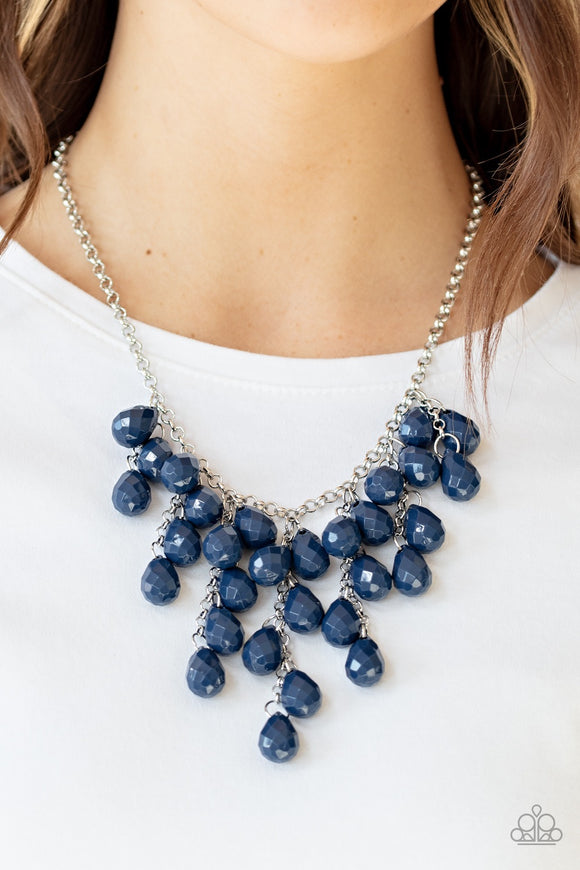 Paparazzi Serenely Scattered - Blue Necklace - Glitzygals5dollarbling Paparazzi Boutique 