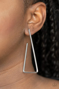Go Ahead and TRI Silver ~ Paparazzi Earrings - Glitzygals5dollarbling Paparazzi Boutique 