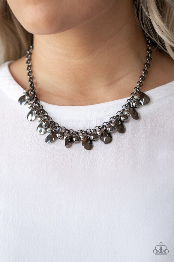 Stage Stunner - black - Paparazzi necklace - Glitzygals5dollarbling Paparazzi Boutique 