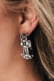 Paparazzi Garden County Silver Hoop Earrings - Glitzygals5dollarbling Paparazzi Boutique 