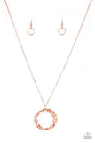 Paparazzi Necklace ~ Millennial Minimalist - Copper - Glitzygals5dollarbling Paparazzi Boutique 