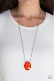 Paparazzi Necklace ~ Intensely Illuminated - Orange - Glitzygals5dollarbling Paparazzi Boutique 