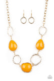 Paparazzi Haute Heirloom Orange Necklace - Glitzygals5dollarbling Paparazzi Boutique 