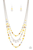 Paparazzi Necklace ~ Step Out of My Aura - Yellow - Glitzygals5dollarbling Paparazzi Boutique 