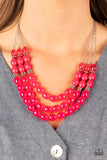 Coastal Cruise Pink ~ Paparazzi Necklace - Glitzygals5dollarbling Paparazzi Boutique 