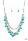 Wait and SEA - blue - Paparazzi necklace - Glitzygals5dollarbling Paparazzi Boutique 