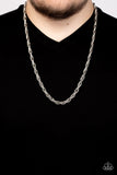 Pit Stop Silver ~ Paparazzi Necklace - Glitzygals5dollarbling Paparazzi Boutique 