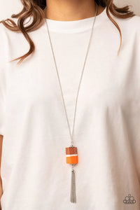 Reel It In Orange ~ Paparazzi Necklace - Glitzygals5dollarbling Paparazzi Boutique 