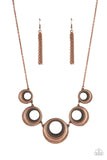 Solar Cycle Copper ~ Paparazzi Necklace - Glitzygals5dollarbling Paparazzi Boutique 