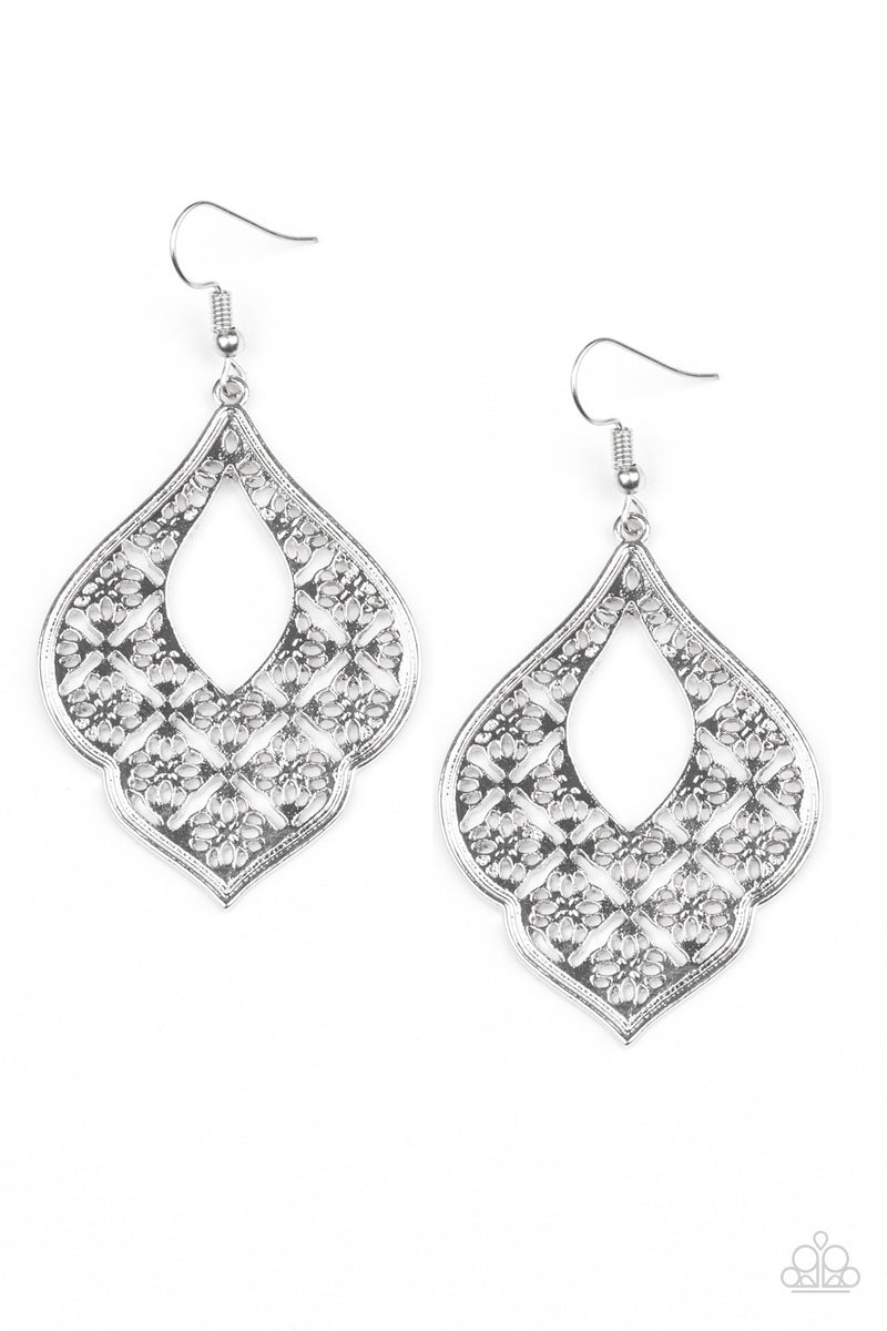 Totally Taj Mahal Silver Earrings – Glitzygals5dollarbling Paparazzi ...
