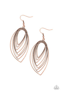 WALKABOUT WARE - COPPER Paparazzi EARRINGS - Glitzygals5dollarbling Paparazzi Boutique 