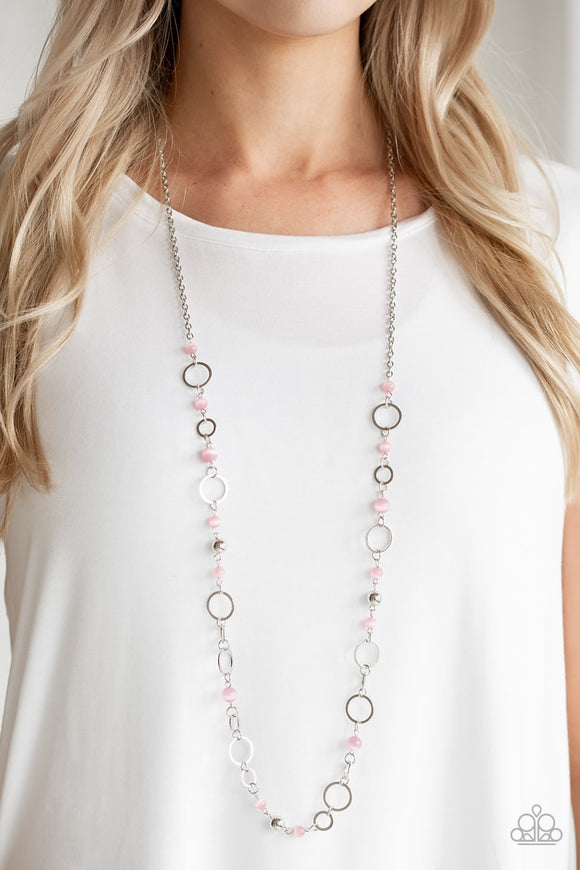 Paparazzi Kid In A Candy Shop - Pink Moonstone Necklace - Glitzygals5dollarbling Paparazzi Boutique 