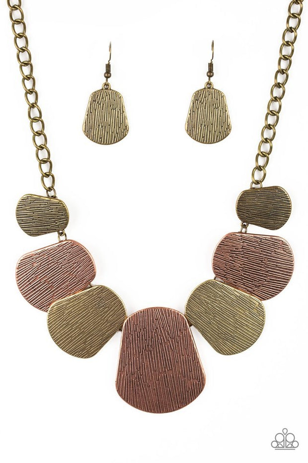 Paparazzi “Cave The Day” Multi Necklace - Glitzygals5dollarbling Paparazzi Boutique 