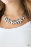 Paparazzi Summer Showdown - Silver - Necklace and matching Earrings - Glitzygals5dollarbling Paparazzi Boutique 