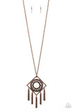 Sandstone Solstice - copper - Paparazzi necklace - Glitzygals5dollarbling Paparazzi Boutique 