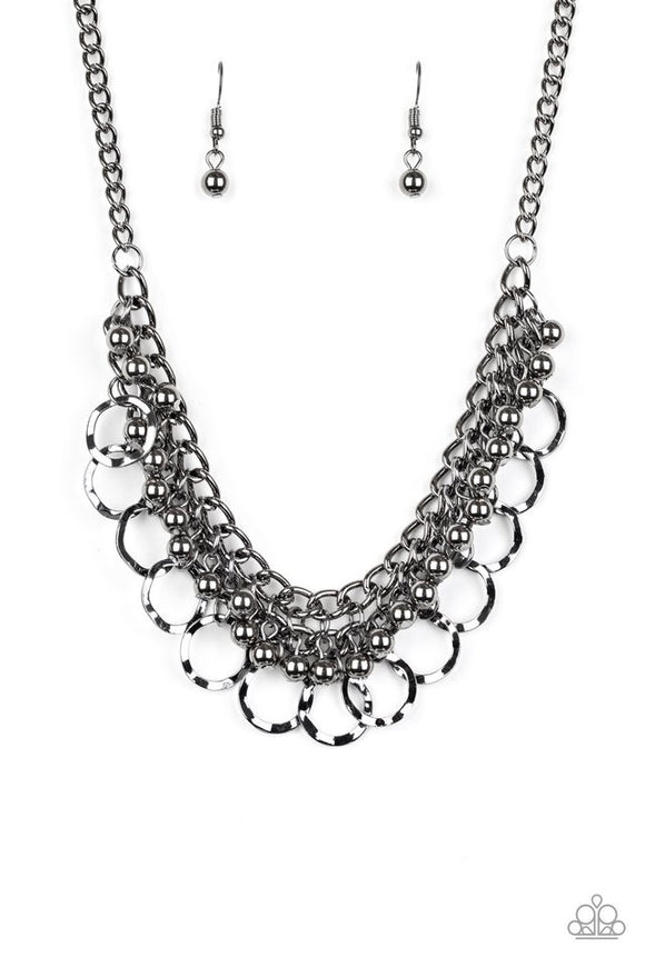 Paparazzi Ring Leader Radiance - Black Necklace - Glitzygals5dollarbling Paparazzi Boutique 
