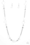 Light-Scattering Luminosity White ~ Paparazzi Necklace - Glitzygals5dollarbling Paparazzi Boutique 