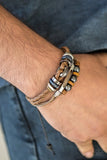 Paparazzi  Hello Hiker - Brown Leather - Urban Bracelet - Glitzygals5dollarbling Paparazzi Boutique 