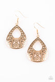 Alpha Amazon Teardrop Gold Earrings Paparazzi - Glitzygals5dollarbling Paparazzi Boutique 