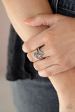Over the Top Glamour - silver - Paparazzi ring - Glitzygals5dollarbling Paparazzi Boutique 