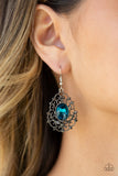 Paparazzi Regal Razzle Blue Earring - Glitzygals5dollarbling Paparazzi Boutique 