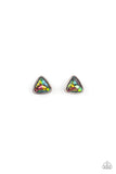 Oil Spill and Gunmetal post earrings Pack of Ten - Glitzygals5dollarbling Paparazzi Boutique 