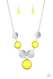 Paparazzi Bohemian Bombshell - Yellow Necklace - Glitzygals5dollarbling Paparazzi Boutique 